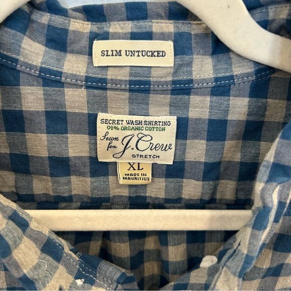 J. Crew Blue and Green Casual Button Down Shirt - Picture 4 of 4